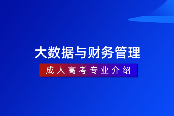 大数据与财务管理（专科）530301